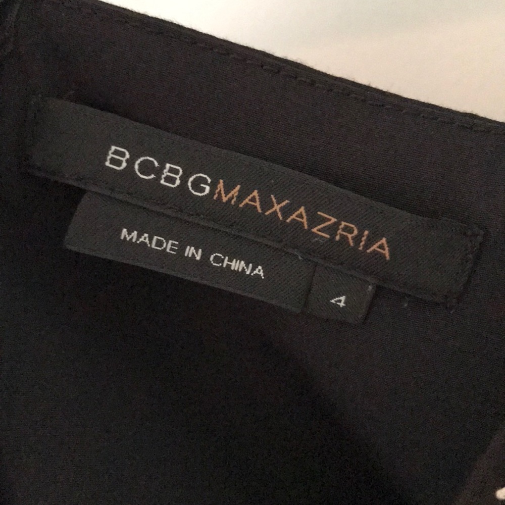 Bcbg Maxazria, Black With Gray Pattern, Size 4 - image 3